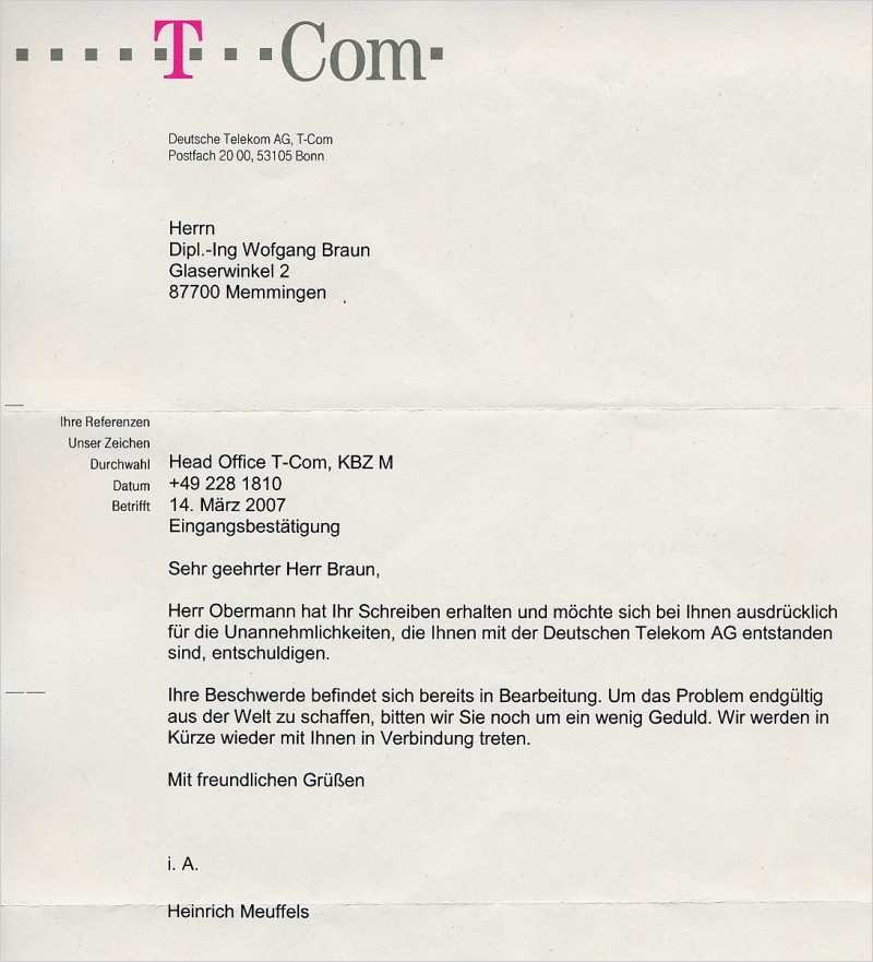 Schriftliches Angebot Vorlage Gut Initiative 2007