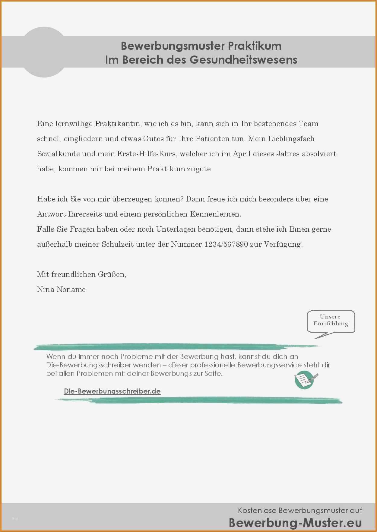 Schülerpraktikum Bewerbung Kindergarten Vorlage Erstaunlich 5 Bewerbung Praktikum Muster Kostenlos