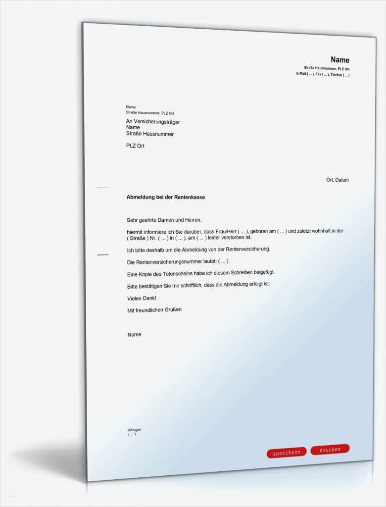 Schulwechsel Abmeldung Vorlage Genial Abmeldung Rentenkasse Muster Vorlage Zum Download