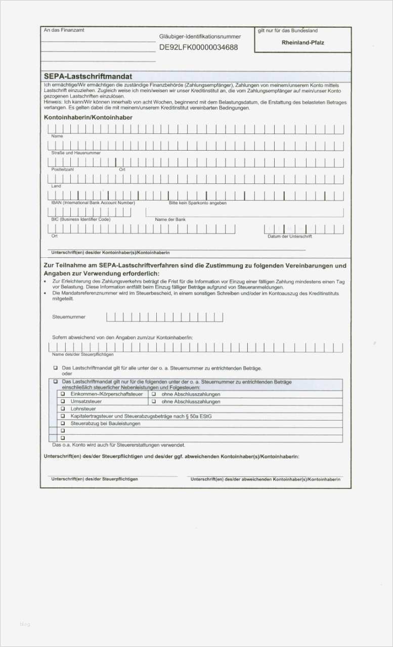 Sepa Basis Lastschrift Vorlage Best Of Sepa Basislastschriftmandat Finanzamt Heid Steuerberatung