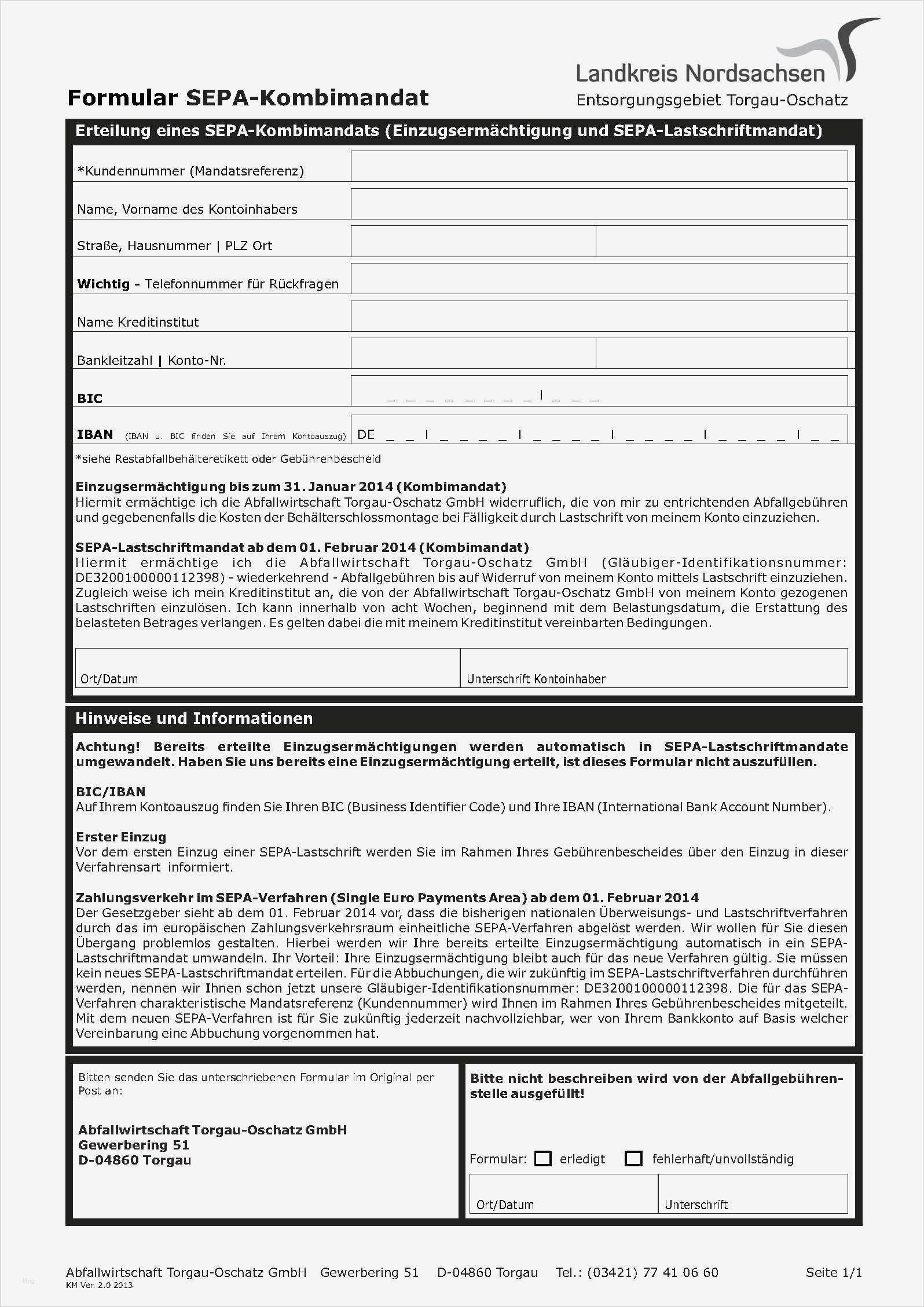 Sepa Firmenlastschrift Mandat Vorlage Sparkasse Erstaunlich Gemütlich Lastschriftformular Ideen Bilder Für Das