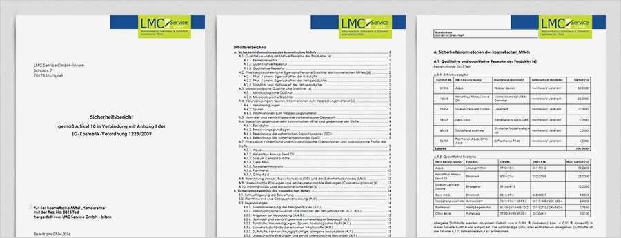 Sicherheitsbewertung Kosmetik Vorlage Angenehm Muster Für Einen Sicherheitsbericht Für Kosmetische Mittel