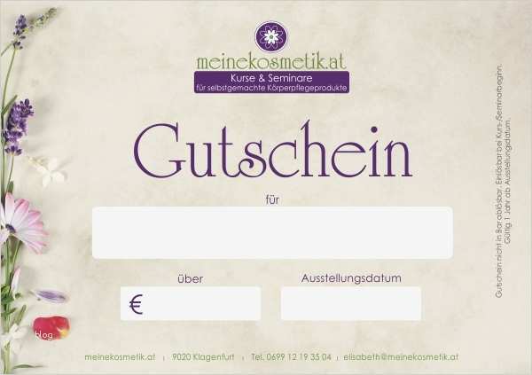Sicherheitsbewertung Kosmetik Vorlage Erstaunlich Gutscheine