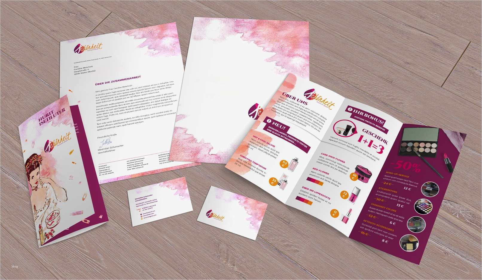 13 Erstaunlich Sicherheitsbewertung Kosmetik Vorlage Ideen 2 Das große Corporate Design Paket Briefpapier