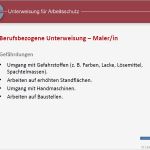 Sicherheitsunterweisung Baustelle Vorlage Wunderbar Unterweisungspräsentation Maler sofort Download