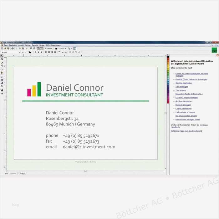 Sigel Etiketten Vorlagen Hübsch Sigel Sw 670 Businesscard software Visitenkarten Böttcher Ag