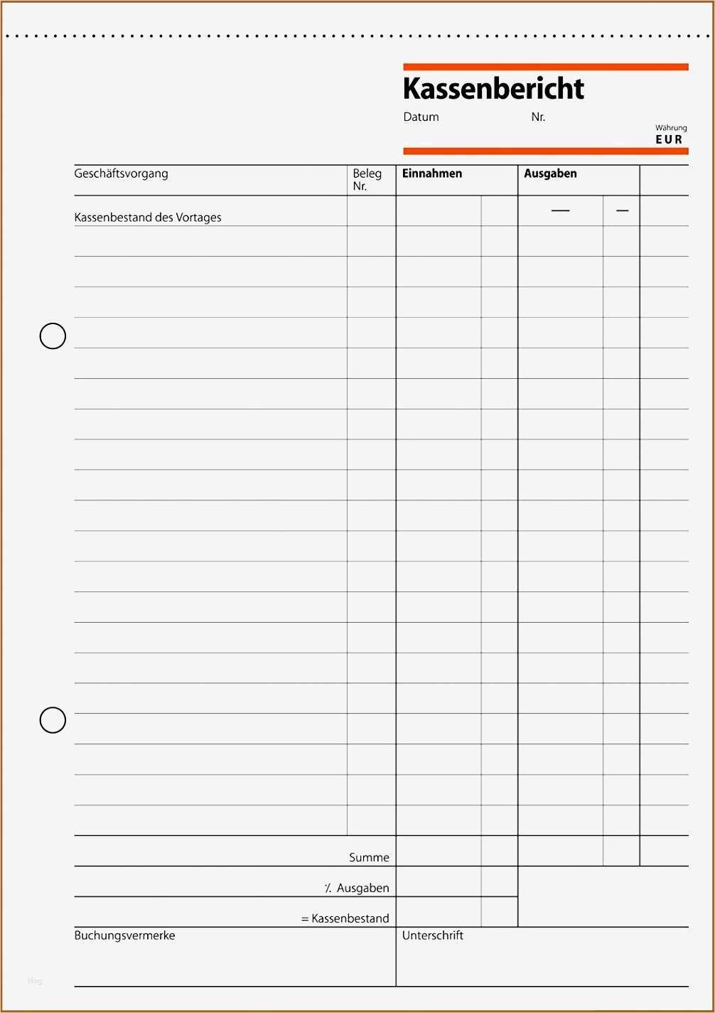 Sigel Visitenkarten Vorlagen Gut 20 Kassenbericht Muster Vorlagen123 Vorlagen123