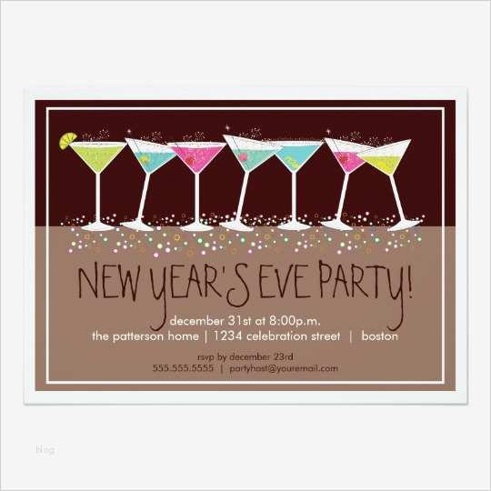 Silvesterparty Einladung Vorlage Beste Glückliche Cocktail Silvester Party Einladung