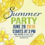 Silvesterparty Einladung Vorlage Genial Lemons sommer Strand Partyeinladung Vorlage Stock Vektor