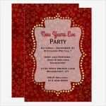 Silvesterparty Einladung Vorlage Genial Rot Und Goldstern Silvester Party Einladung
