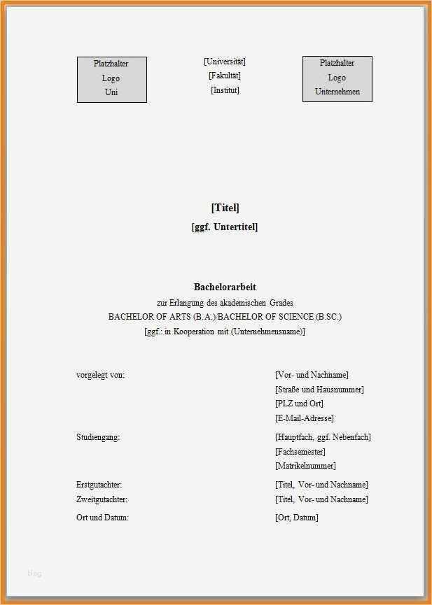 Skript Schreiben Vorlage Wunderbar 5 Deckblatt Gestalten