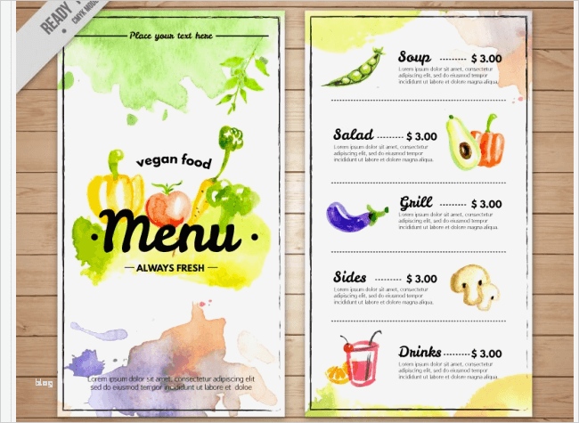 Speisekarte 3 Gänge Menü Vorlage Gut Speisekarten Vorlagen Tipps Und 95 Kostenlose Mustermenüs