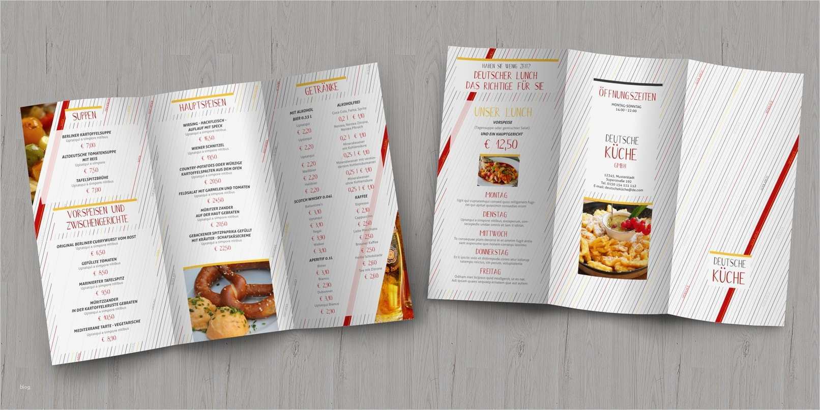 Speisekarte Din A5 Vorlage Best Of Flyer Falzflyer