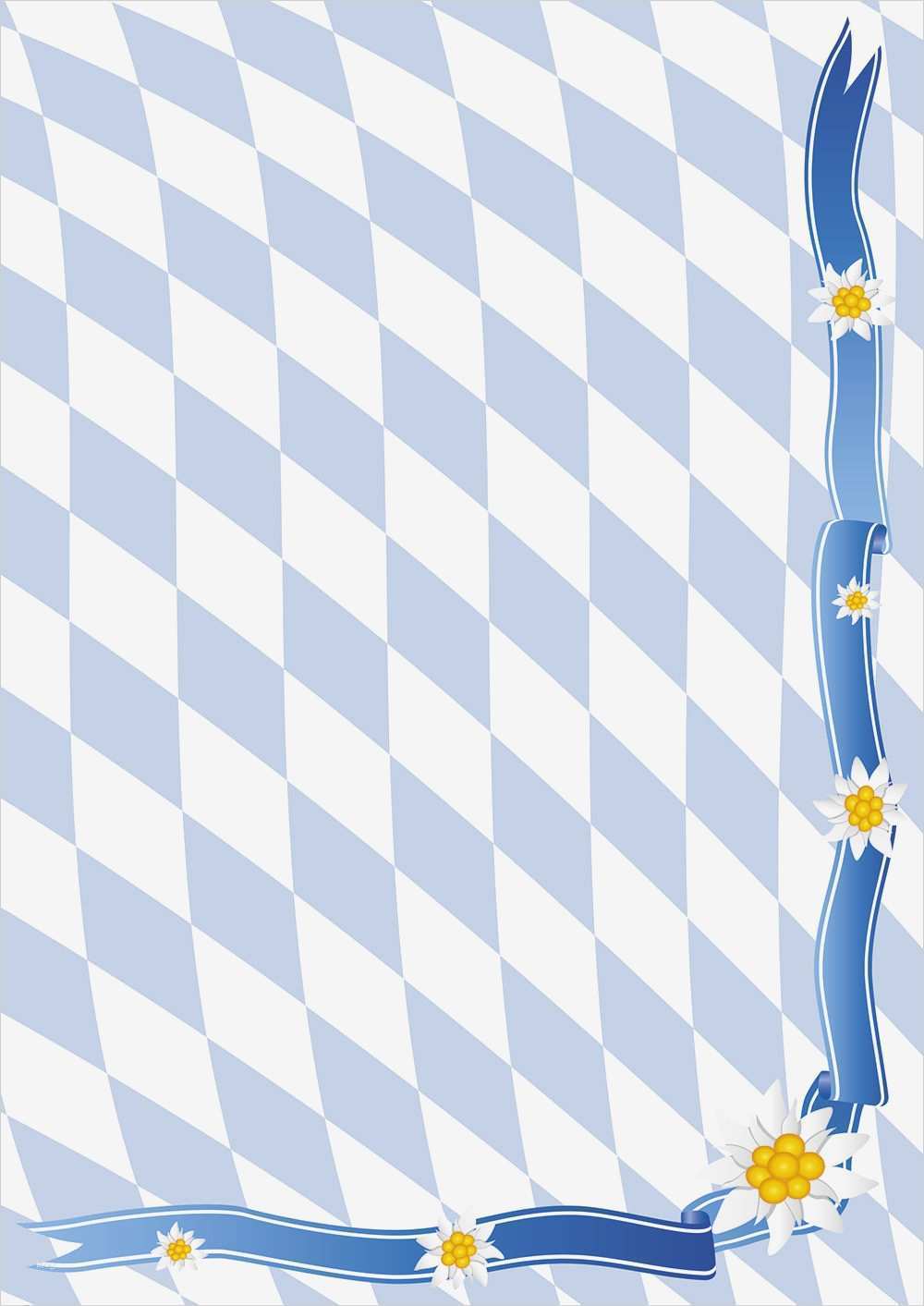 Speisekarte Din A5 Vorlage Erstaunlich Motivpapier Briefpapier Bayern Raute Edelweiß Oktoberfest