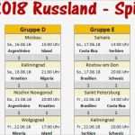 Spielplan Erstellen Excel Vorlage Schönste Wm 2018 – Spielplan Für Excel