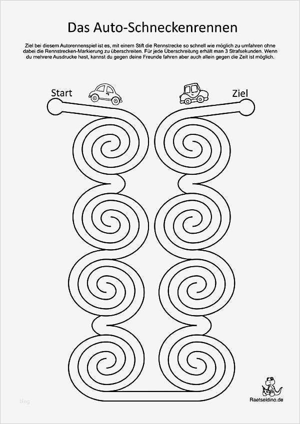 Spirale Vorlage Zum Ausschneiden Erstaunlich Autorennspiele Für Kinder Zum Drucken Schule