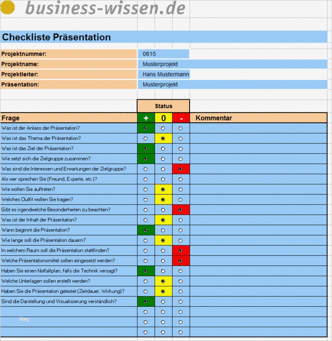 Statusbericht Projekt Vorlage Erstaunlich Projekt Präsentationen Vorbereiten – Checkliste – Business