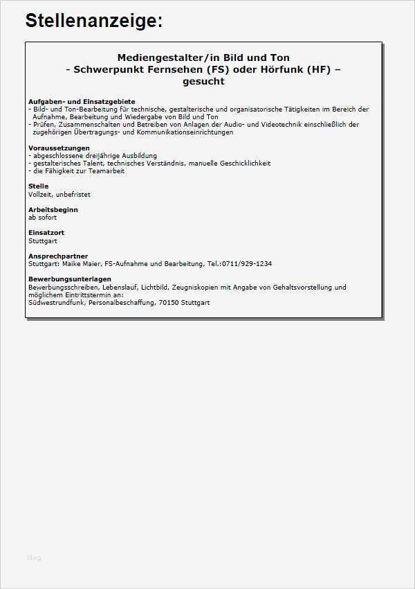 Stellenanzeigen Vorlagen Kostenlos Schönste Stellenanzeige Vorlage Stellenanzeigen Muster