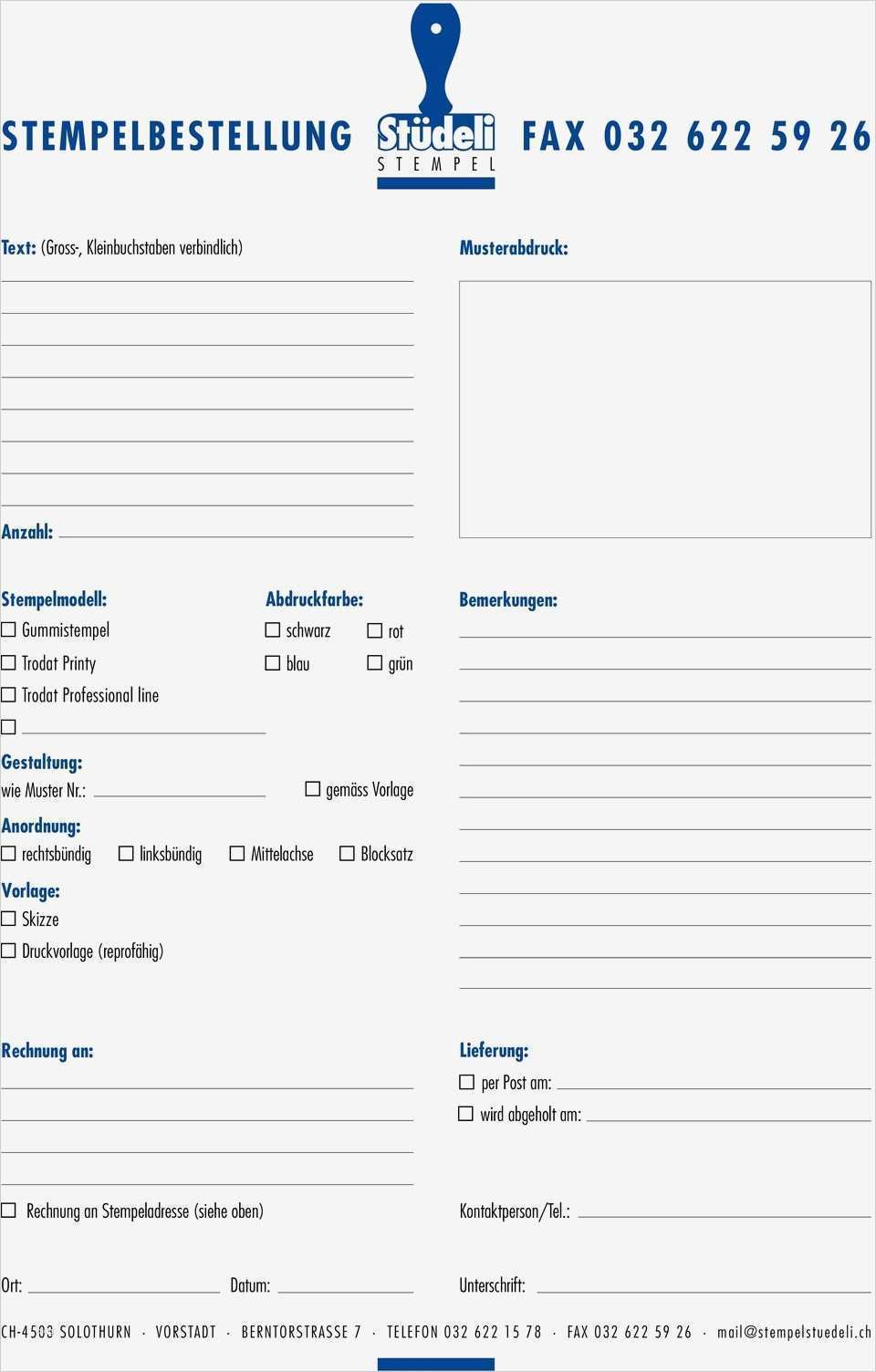 Stempel Pdf Vorlage Süß StÜdeli Stempel Katalog Berntorstrasse solothurn Telefon