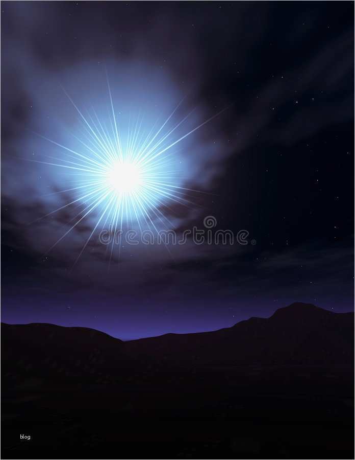 Stern Von Bethlehem Vorlage Wunderbar Stern Von Bethlehem Stock Abbildung Bild Von Landschaft