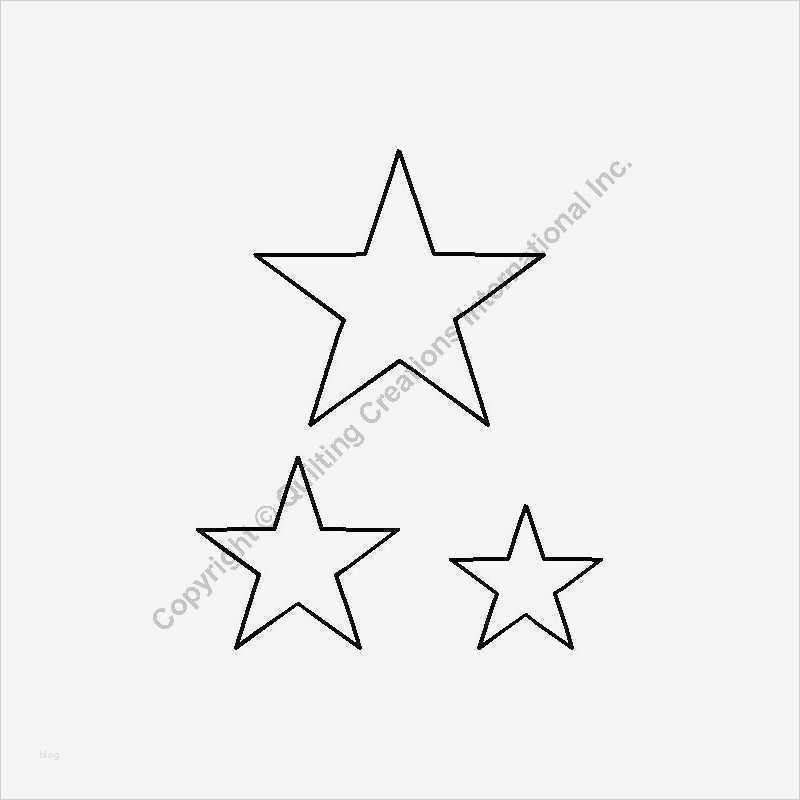 Stern Vorlage 6 Zacken Wunderbar Schablone Stern 3" 2" 1 5"