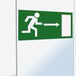 Stofftier Nach Vorlage Bewundernswert Schild "notausgang Nach Rechts"