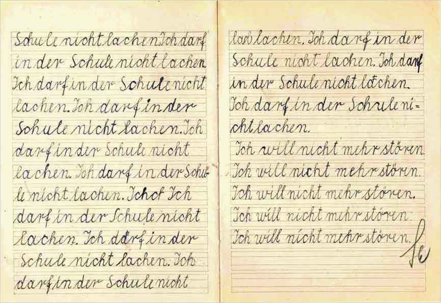 Strafarbeit Verhalten Im Unterricht Vorlage Erstaunlich Strafarbeit Der Alten Schule • Lehrerfreund