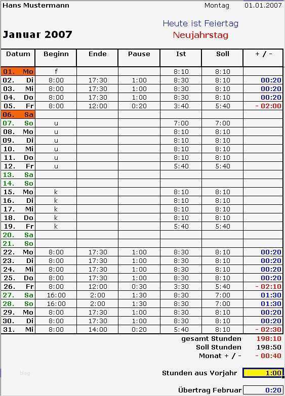 Stunden Vorlage Excel Schön Stunden 2015 Für Excel Download – Giga