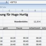 Stundenabrechnung Excel Vorlage Luxus Stundenabrechnung 2