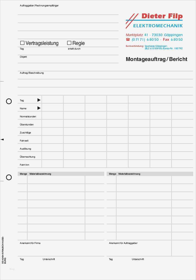 Stundennachweis Minijob Vorlage Großartig Individuelle formulare Mit Durchschlag Für Elektriker Von