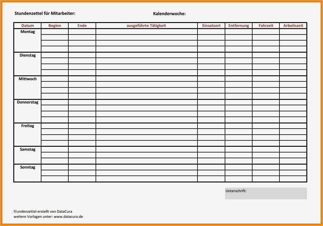 Stundenzettel Vorlage Excel Schönste 15 Stundenzettel Vordruck