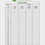 Stundenzettel Zeiterfassung Vorlage Genial 10 Stundenzettel Vorlage November
