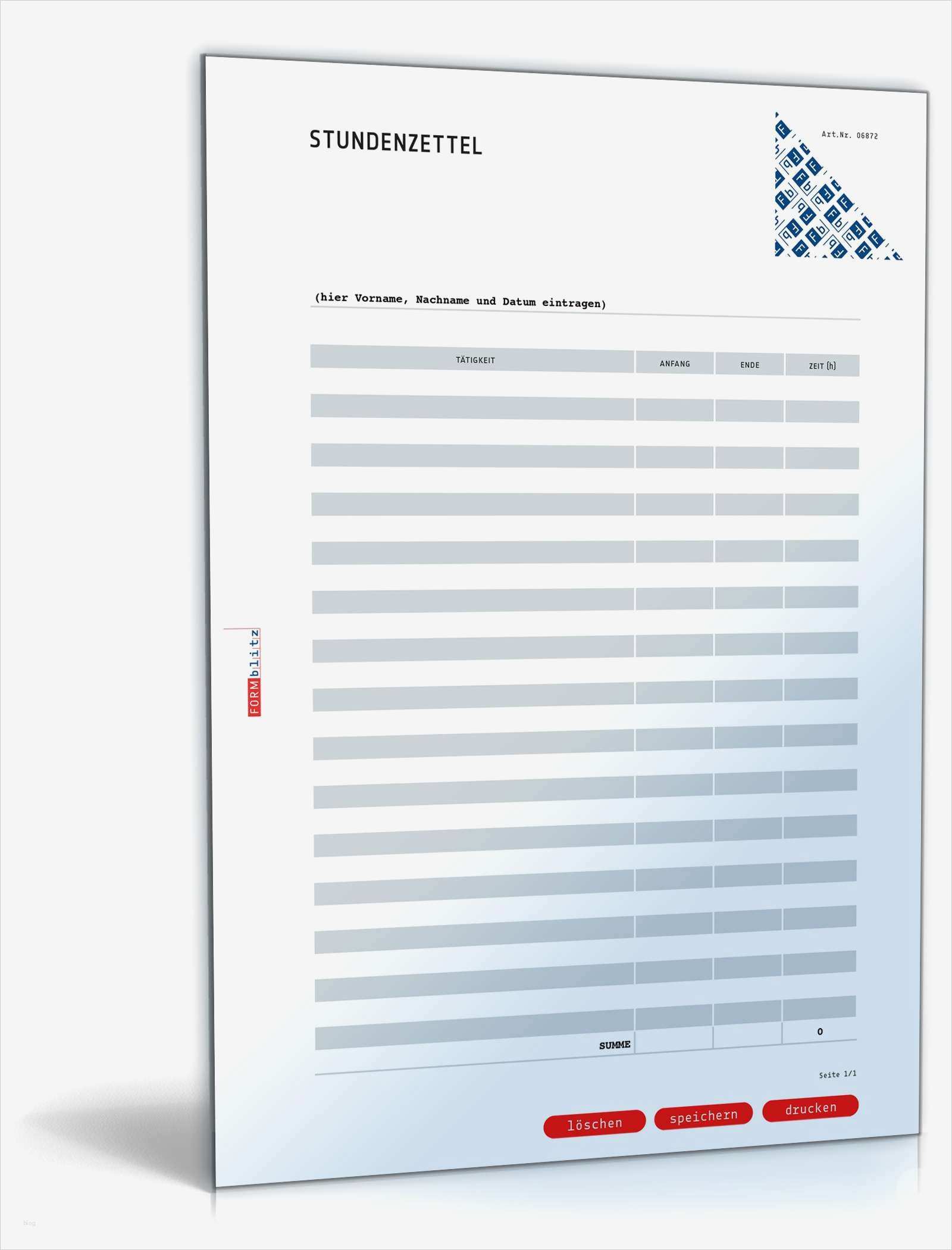 Stundenzettel Zeiterfassung Vorlage Großartig Stundenzettel Tagesübersicht