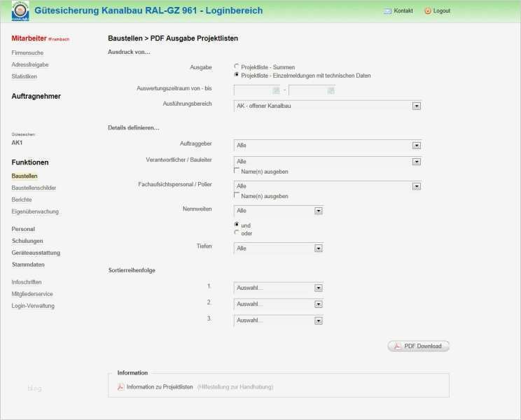 Summen Und Saldenliste Vorlage Gut This Bauthemen Kanalbau Fachbeiträge