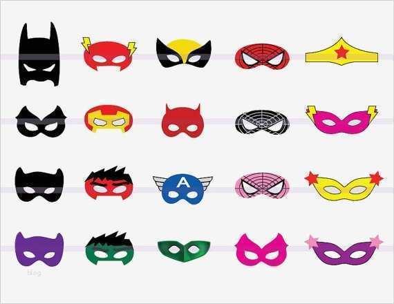 Superhelden Masken Basteln Vorlagen Best Of Instand Dl 20 Superhero Masken Ausschnitt Geburtstagsparty