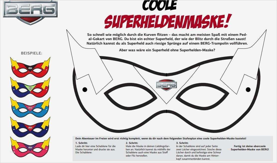 Superhelden Masken Basteln Vorlagen Elegant Coole Superheldenmaske Für Kinder Basteln