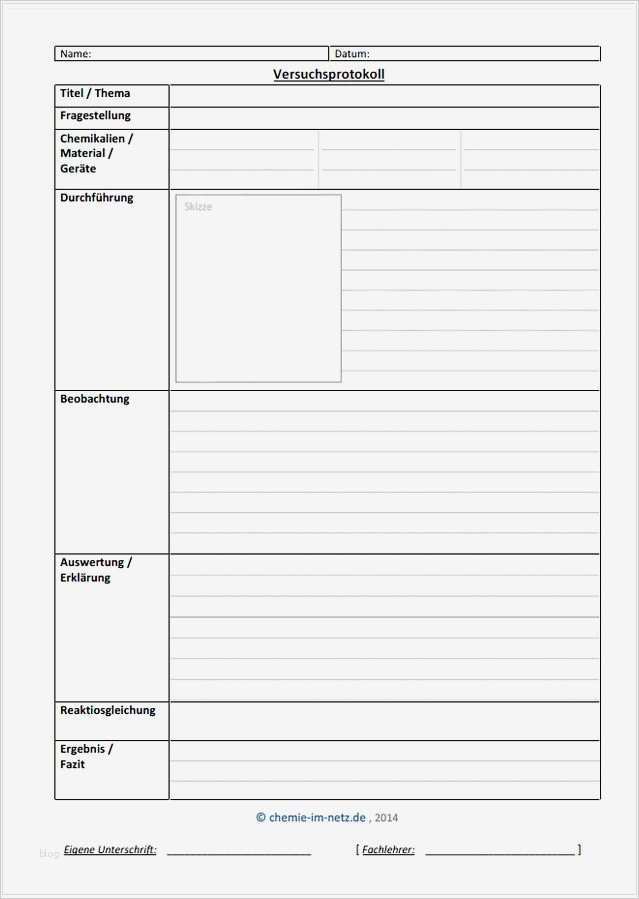 Tagebuch Klassenfahrt Grundschule Vorlage Elegant Chemie Im Netz Versuchsprotokoll Erstellen