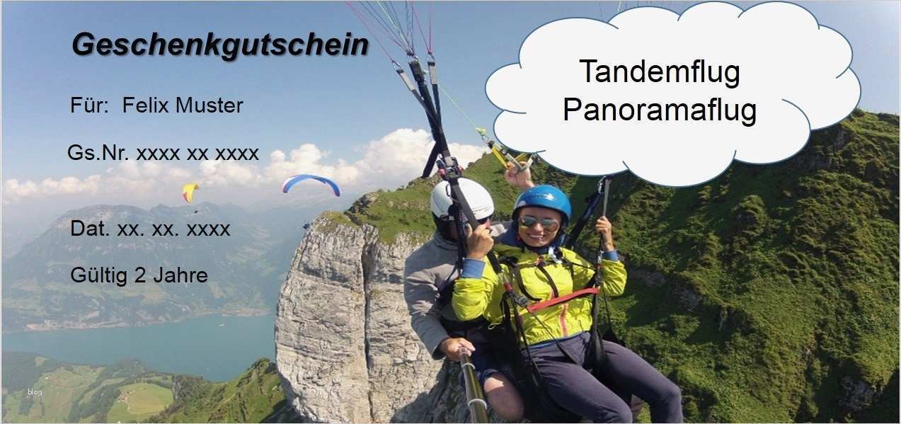 Tandemsprung Gutschein Vorlage Schön Paraglidingtandem Paragliding Tandemflug
