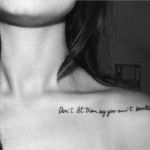 Tattoo Schlüsselbein Vorlagen Elegant Schlüsselbein Zitat Tattoos