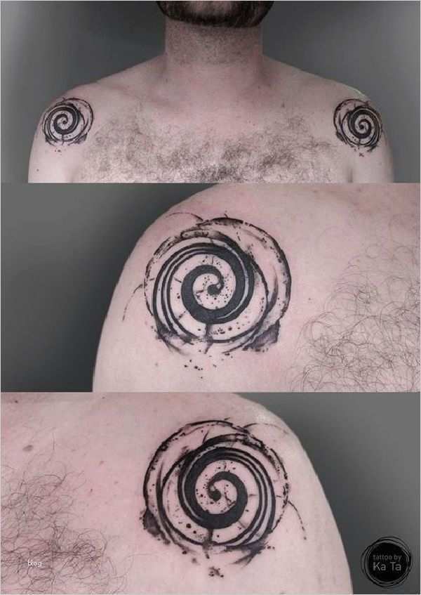 Tattoo Schlüsselbein Vorlagen Erstaunlich Beeindruckende Spiral Tattoos