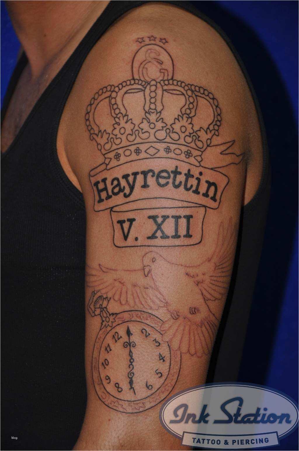 Tattoo Taschenuhr Vorlage Erstaunlich Oberarm Tattoo Galatasaray Krone Taschenuhr Tauben Tattoo