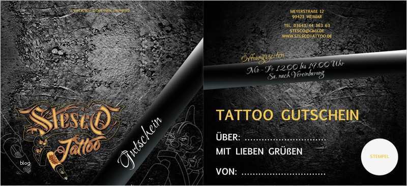 Tattoo Vorlage Selber Machen Online Großartig Stesco Tattoo Gutschein