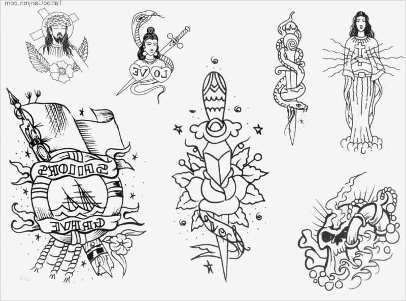 Tattoo Vorlagen Zum Ausdrucken Angenehm Old School Tattoo 24 Kostenlose Vorlagen Und Kreative