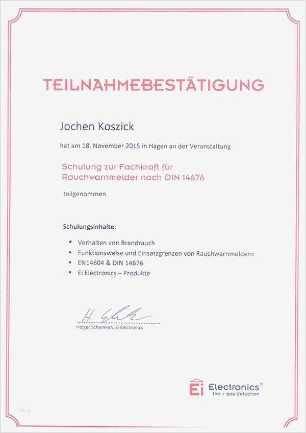 Teilnahmebestätigung Seminar Vorlage Süß Unsere Zertifikate Elektro Heinrich Hillen Ek