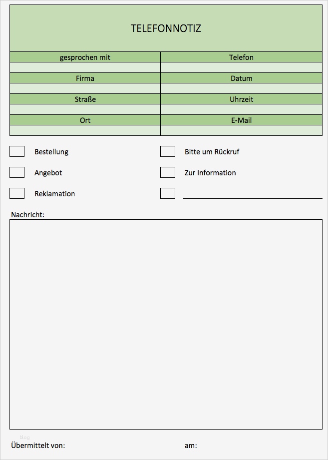 Telefonnotiz Vorlage Excel Kostenlos Genial Telefonnotiz Kostenlos