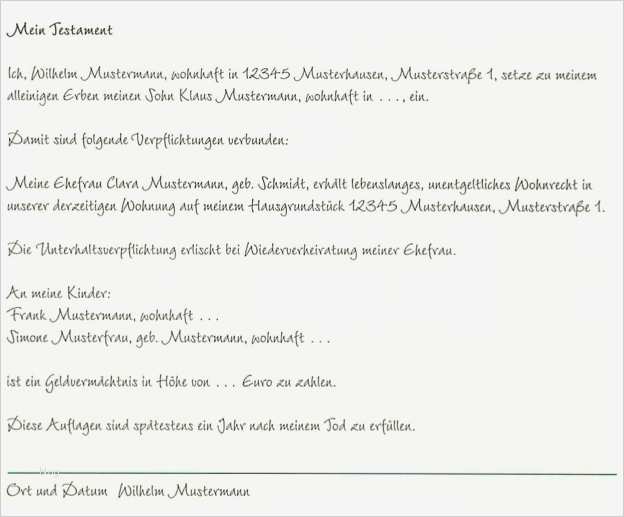 Testament Vorlage Alleinerbe Pdf Wunderbar Testament Vorlage Alleinerbe – Vorlagen Kostenlos