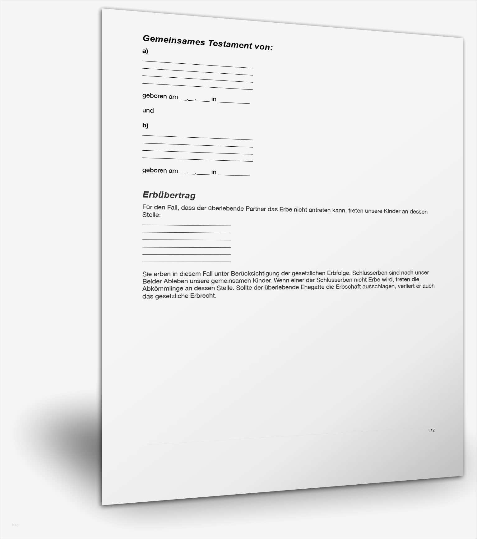 Testament Vorlage Kostenlos Downloaden Schön Berühmt Vorlagen Für Testamente Bilder Beispiel