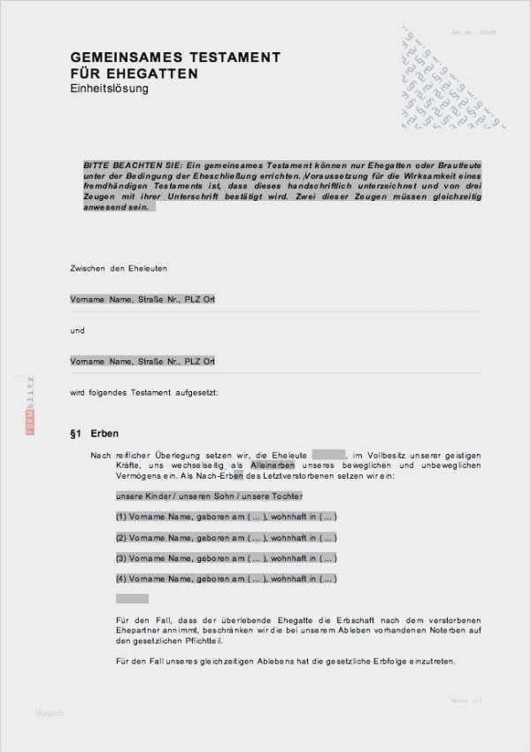 Testament Vorlage Kostenlos Downloaden Wunderbar Ausgezeichnet Vorlage Für Kostenloses Testament Bilder