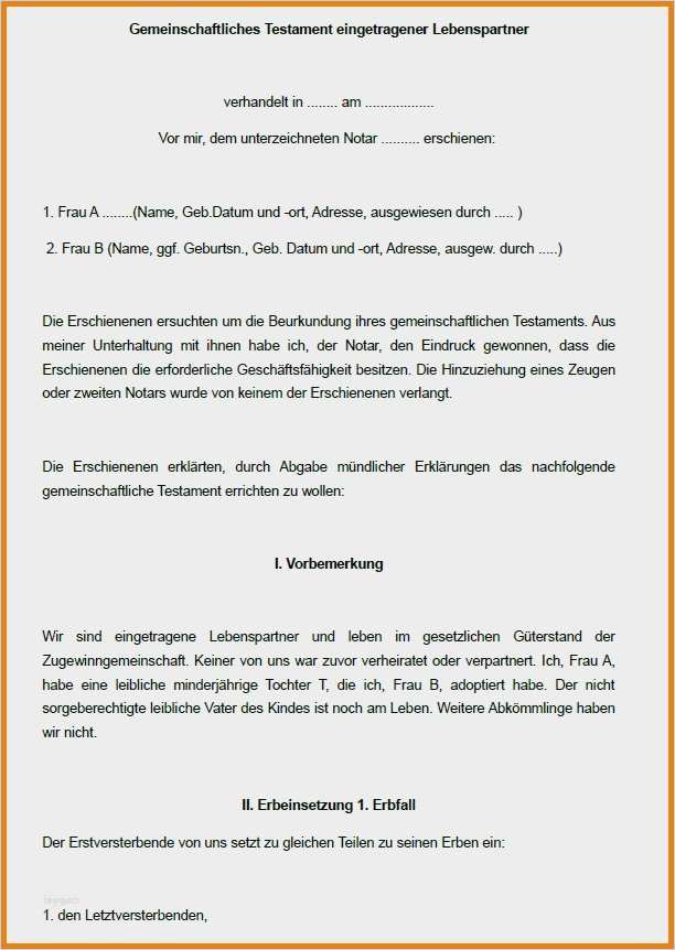 Testament Vorlage Word Cool Vorlage Testament Word Wunderbar 12 Testament Vorlage