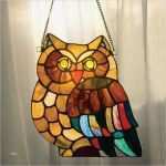 Tiffany Vorlagen Vögel Einzigartig Stained Glass Window Panel Owl